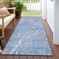 thumbnail image 6 of Addison Rugs Chantille Indoor/Outdoor Transitional Lines Blue Washable Runner Rug, 2'3" x 7'6", 6 of 6