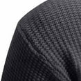 thumbnail image 4 of Miluxas Men's Crewneck Sweater Casual Long Sleeve Knitted Pullover Sweaters Dark Gray, 4 of 7