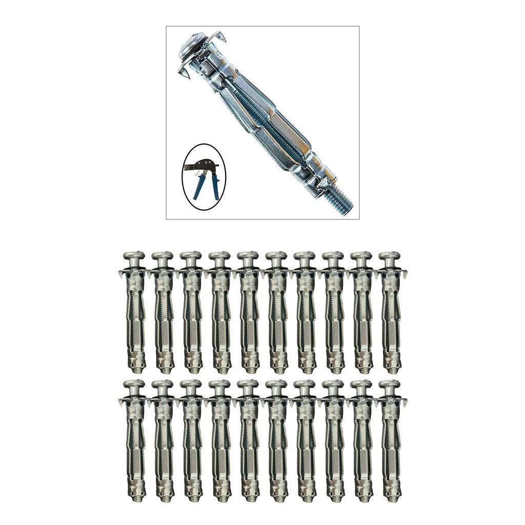 Hollow Wall Anchor Kit Plasterboard Drywall Cavity Plug Dowel For