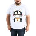 thumbnail image 4 of Mens Oversize T Shirts CatCasual Short Sleeve Basic Tees Crew Neck T-Shirt Funny Graphic Tees Black or White XS-5XL, 4 of 5
