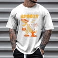 thumbnail image 2 of Men's Graphic T Shirts Casual Short Sleeve Tees For Daily Wear Halloween Comfortable Breathable Blend Trendy Printed Top For Spring Summer Fall, 2 of 4
