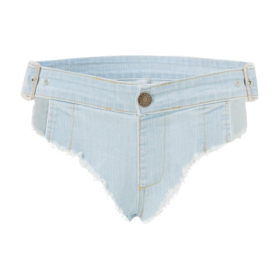 Wangmeiwg Casual Women's Low Rise Denim Jeans with Stretch Comfort and Sleek – Elastic Waist Fit for Daily Wear Blue L