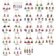 thumbnail image 3 of Cuadros Decorativos 25 llaveros con pintura de diamantes colgante de bolsa de llavero de doble cara Wdftyju embutido en tela, 3 of 8