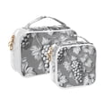thumbnail image 2 of Grey Grapes Makeup Bags Set Travel Toiletry Bags Portable Cosmetic Bags Organizer Waterproof 2 Packs, 2 of 7