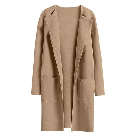 Women Sweatshirt Women Casual Pockets Printed Long Sleeve Jacket Plaid Coat Fall Sweatshirts for Women,Womens Cardigan Women Cardigan Lightweight Cardigans for Women