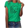thumbnail image 1 of Camisetas con estampado de letras y cuello redondo de verano para mujer, blusas femeninas cómodas y elegantes, Tops OAVQHLG3B Store  lin121212, 1 of 5