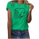 thumbnail image 1 of Camisetas con estampado de letras y cuello redondo de verano para mujer, blusas femeninas cómodas y elegantes, Tops OAVQHLG3B Store  lin121212, 1 of 5