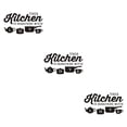 thumbnail image 2 of Adhesivo de pared Cateissary PVC Decoración Art Decals Cocina Negro 52x30cm, 2 of 6