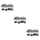 thumbnail image 2 of Adhesivo de pared Cateissary PVC Decoración Art Decals Cocina Negro 52x30cm, 2 of 6