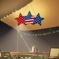 thumbnail image 4 of ¡Oferta! Decoración para puerta, letreros para el 4 de julio, letreros de madera con forma de corazón patriótico de EE. UU., letrero de bienvenida con forma de corazón de madera para el Día de la, 4 of 8