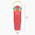 thumbnail image 2 of Ozark Trail 30oz Vacuum-Insulated Stainless Steel Dual Lid Insulated Tumbler, Double Wall Vacuum Insulated Travel Tumbler with Sip & Chug Lid, Coral, 2 of 11