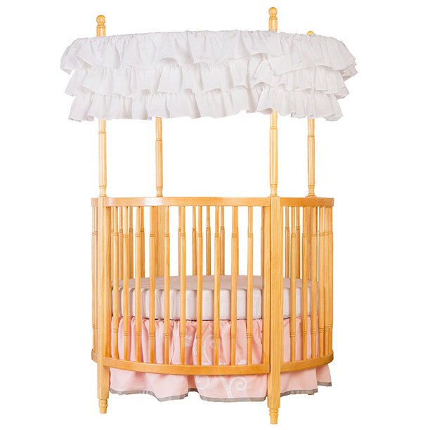 Dream On Me Sophia Posh Circular Crib Natural