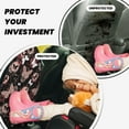 thumbnail image 4 of Pofeuu Butterflies1 Print 2 Pack PU Leather Kick Mat Back Seat Protector, Universal Car Seat Back Organizer, Waterproof Backseat Protector For Most Car, 4 of 8