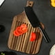 thumbnail image 4 of Tabla de cortar, tabla de madera para picar, bandeja colgante para servir fruta o filetes, mango de madera maciza, tabla de cortar de cocina, bandeja de madera para picar, fácil de limpiar,, 4 of 6