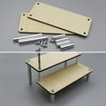 thumbnail image 2 of simhoa Wood Display Rack Doll Action Figure Stand Holder Step Collections Cupcake Shelf 1 Layer, 2 of 7