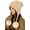 Beige, variant on Womens Winter Pompom Beanie Hats Ear Flap Soft Crochet Beanie Hat Warm Trapper Hat
