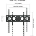 thumbnail image 4 of Height Adjustable TV Wall Mount, Bracket for Most 26-60 inch LED, LCD Monitor and Plasma TVs, Holds up to 99lbs, Max VESA 400x400mm by (MFA3), 4 of 4