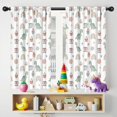 thumbnail image 5 of Blackout Kids Curtains,White Cartoon Dinosaurs Sweets Rainbows Pattern Childrens Insulated Curtains Set Of 2,Bedroom Essentials,Toddler Room Decor 42"x54", 5 of 5