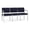 Open House Navy, variant on Lesro Lenox Steel Modern Fabric Waiting Room Guest Sofa in Silver/Open House Black