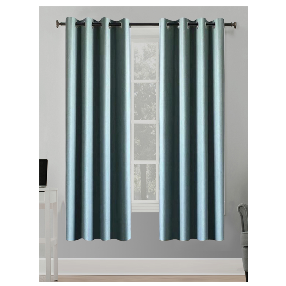 Better Homes & Gardens Solid Herringbone Blackout Curtain Panel, 1 Panel, Blue, 50" W x 84β L