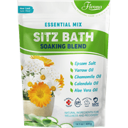 Hemorrhoids Sitz Bath Soak Blend of Epsom Salt with Essential Oils for Postpartum and Hemorrhoid Care - 14.1 oz