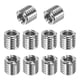 thumbnail image 1 of Uxcell 10-Pcs Adaptadores de Rosca Tuerca Reductora M12x1.75 Macho a M8x1.25 Hembra 12mm, 1 of 7
