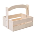 thumbnail image 4 of Cesta de frutas de madera, decoración del hogar, adornos modernos con asa de madera, cesta de pan Blanco, 4 of 9