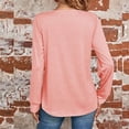 thumbnail image 4 of Femmes Manches Longues Tops Habillés Col Carré Chemise Plissée Ample Coupe Chemises, 4 of 5