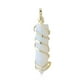 thumbnail image 1 of Sonducket Alambre envuelto encanto hacer hallazgos vacaciones aniversario regalo colgante colgante cristal encantos DIY collar llaveros blanco Type3 NO3, 1 of 6