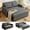 52.4" Dark Gray, variant on Sofa Bed, Lofka 3-in-1 Convertible Sofa Bed with Storage, 5-Level Adjustable Back - Sleeper Couches for Living Room, Dark Grey