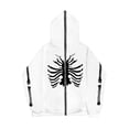 thumbnail image 2 of Sudadera con esternón oscuro europeo y americano para hombre y mujer, sudaderas con capucha góticas para pareja, sudadera de Cremallera larga de talla grande Harajuku 2023, 2 of 5