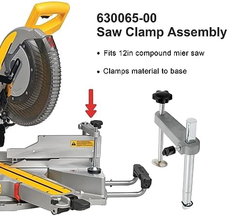 630065-00 Miter Saw Accessories for Dewalt Miter Saw Clamp Assembly Compatible with DW717 DW718 DWS779 DWS780 (2 Pack)$$Tools & Hardware Other