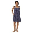 thumbnail image 3 of Aria Sleeveless 100% Cotton Nightgown with Pockets in 36",Women's Sizes XS-5X, 3 of 8