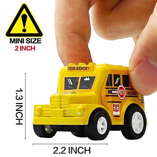 Pull Back Car Toy Set 12 Assorted Vehicle Plastic Truck Kid Boy Girl Party Favor for sale online 