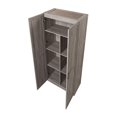 thumbnail image 3 of Manhattan Comfort Hopkins Armoire de Rangement Moderne Autoportante avec 7 Étagères en Gris, 3 of 3