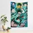 thumbnail image 2 of My Hero Academia Tapestry, Anime Wall Poster Art, Wall Tapestry For Bedroom Living Room Dorm Room, Wall Hanging For Festival Party Events Background Photography Backdrop, 60x40 Inch, 2 of 9