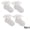 4 Pieces Of Light Gray, variant on LYMAYTER 4 Pack Kids Girls Socks Toddler Ruffle Soft Eyelet Mesh Dress for Princess Socks 0-8Y