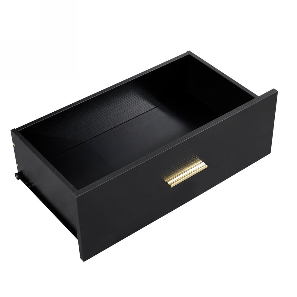MAYEERTY Modern Black 8-Drawer Dresser - Wide Chest with Ample Storage, Sturdy & Safe