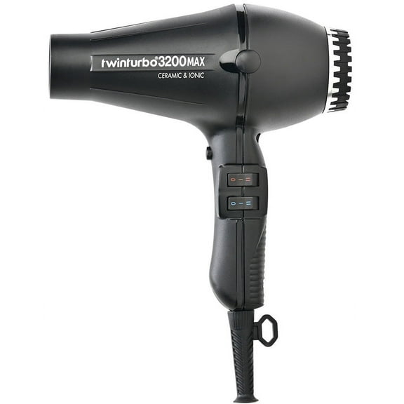 ($209 Value) Twin Turbo 3200 Ceramic and Ionic Professional Hair Dryer, 1900 Watt