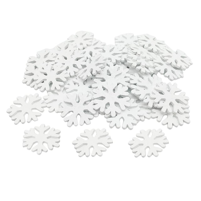 100x Adornos de de Madera Blanca Decoraciones para de Boda Manualidades