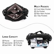 Angelkiss Hobo Shouder Women PU Wallet With Adjustable Shoulder Straps Crossbody Bag Single Shoulder Bag Multiple Pockets