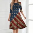 thumbnail image 5 of BOMYJESK Womens Maxi Dress 250th Anniversary Stars Stripes Beach Long Dresses Independence Day Art Print 4th Of July Summer Dresses Casual Party Apparel Multicolor 3XL, 5 of 7