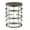 thumbnail image 2 of Home Square Concrete Top and Metal Base Chairside Table in Gray - Set of 2, 2 of 3
