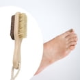 thumbnail image 4 of Funie Pedicure File Hard Skin Removing Wear Resistant Wood Foot Massage Brush for Cuticle, 4 of 7
