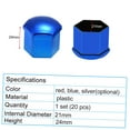 thumbnail image 3 of 20 Pcs Couvercles d'Écrous de Roue Universels 21mm Embouts d'Écrous de Vis Protecteur, 3 of 7