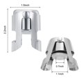 thumbnail image 7 of OWO Champagne Stopper with Stainless Steel, Champagne Saver Plug with Food Grade Silicone, Reusable Bottle Sealer Keeps Champagne Fresh, Best Champagne Accessories Gift (2packsliver), 7 of 7