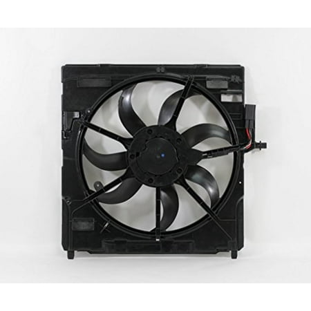 Dual Radiator and Condenser Fan Assembly - Pacific Best Inc For/Fit 17428618240 07-10 BMW X5 3.0L Gas