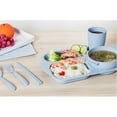 thumbnail image 3 of Xingzhi 6PCS/Set Children Divided Dinner Plate Bowl Water Cup Kids Tableware Compartments Dinnerware Restaurant Fork Chopsticks Green, 3 of 9