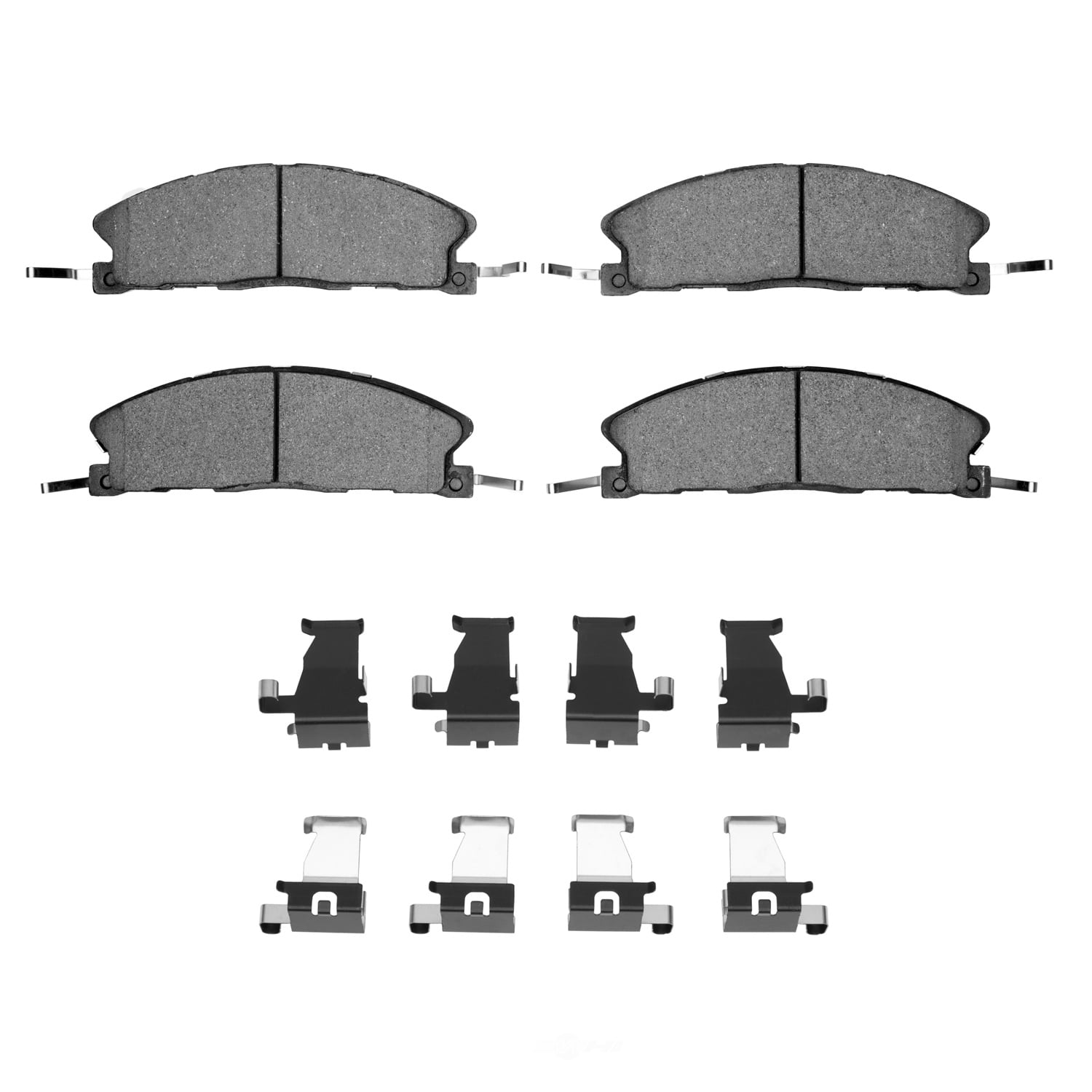 Dynamic Friction Company 1552-1611-12 DFC 5000 Advanced Brake Pads - Ceramic and Hardware Kit - OE