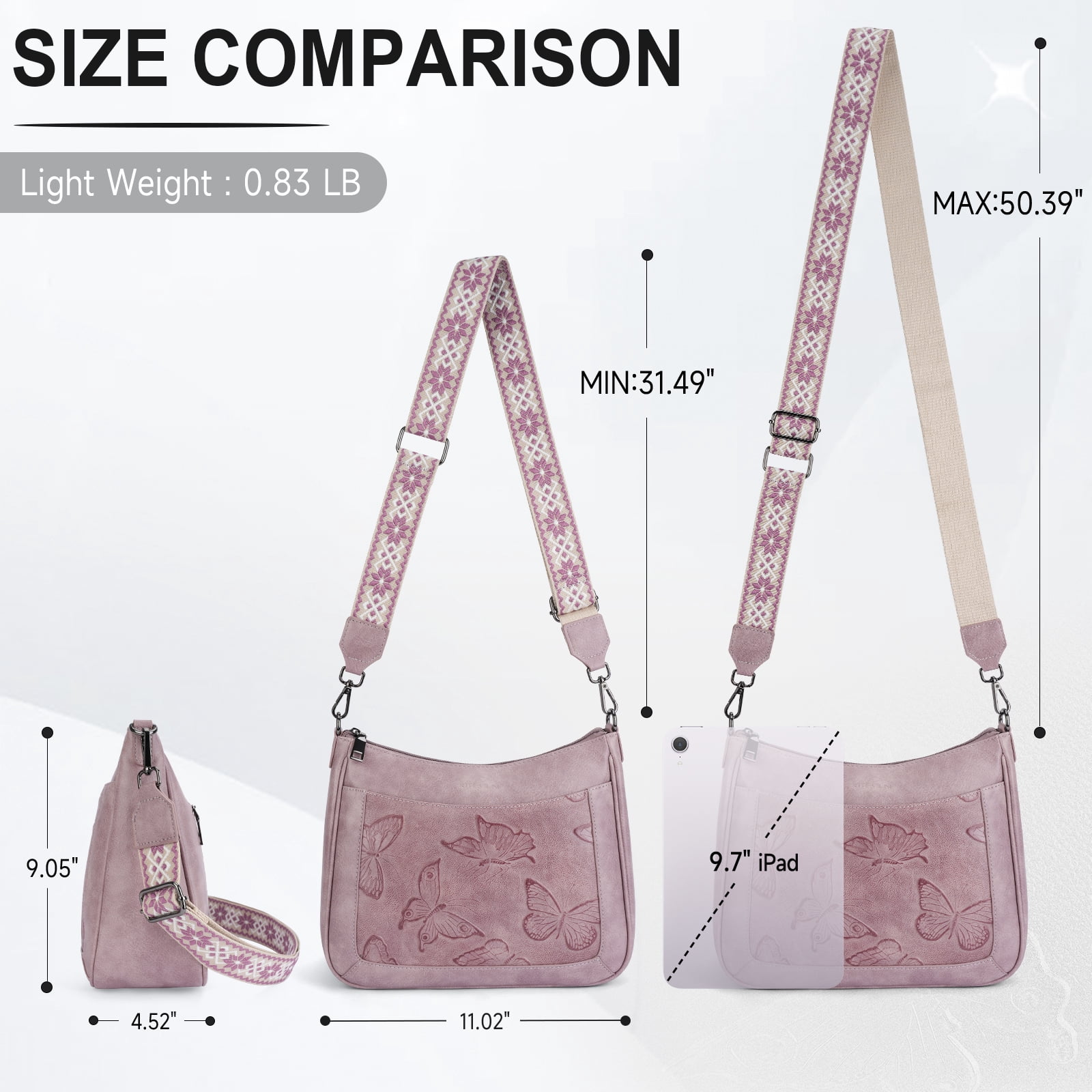 APHISON Trendy Crossbody Bags for Women Small Shoulder Handbags, Ladies Classic Messenger Bag Crossbody Purse with With Adjustable Shoulder Strap